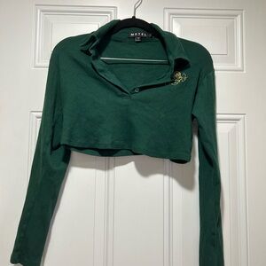 Motel long sleeve crop top